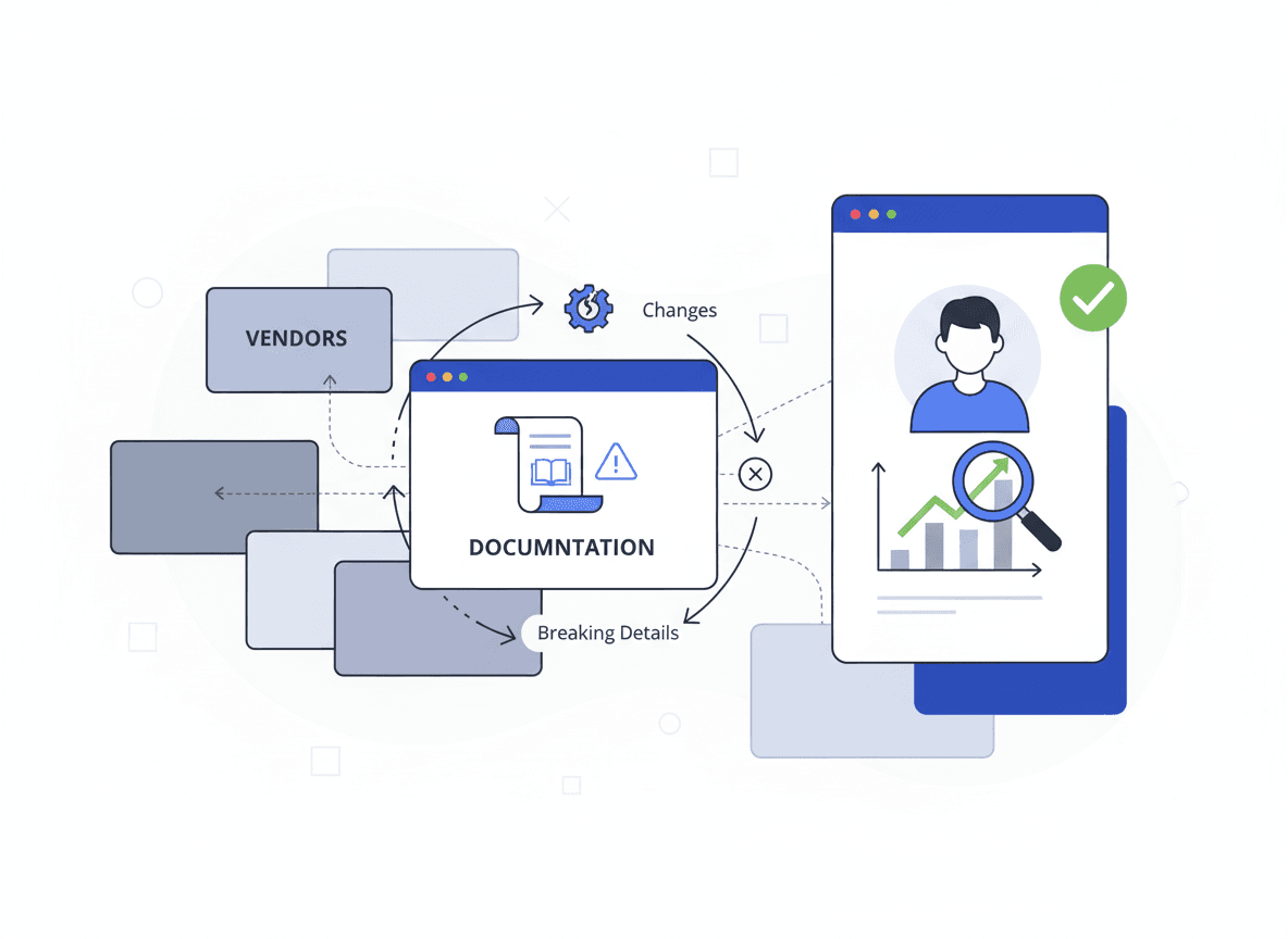 How to Track Documentation Changes Across Vendors (Without Missing Breaking Details)