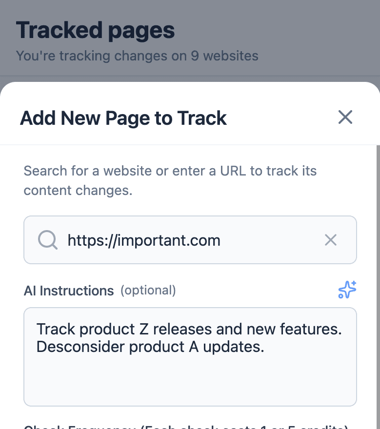 Adding URLs in BriefPanel